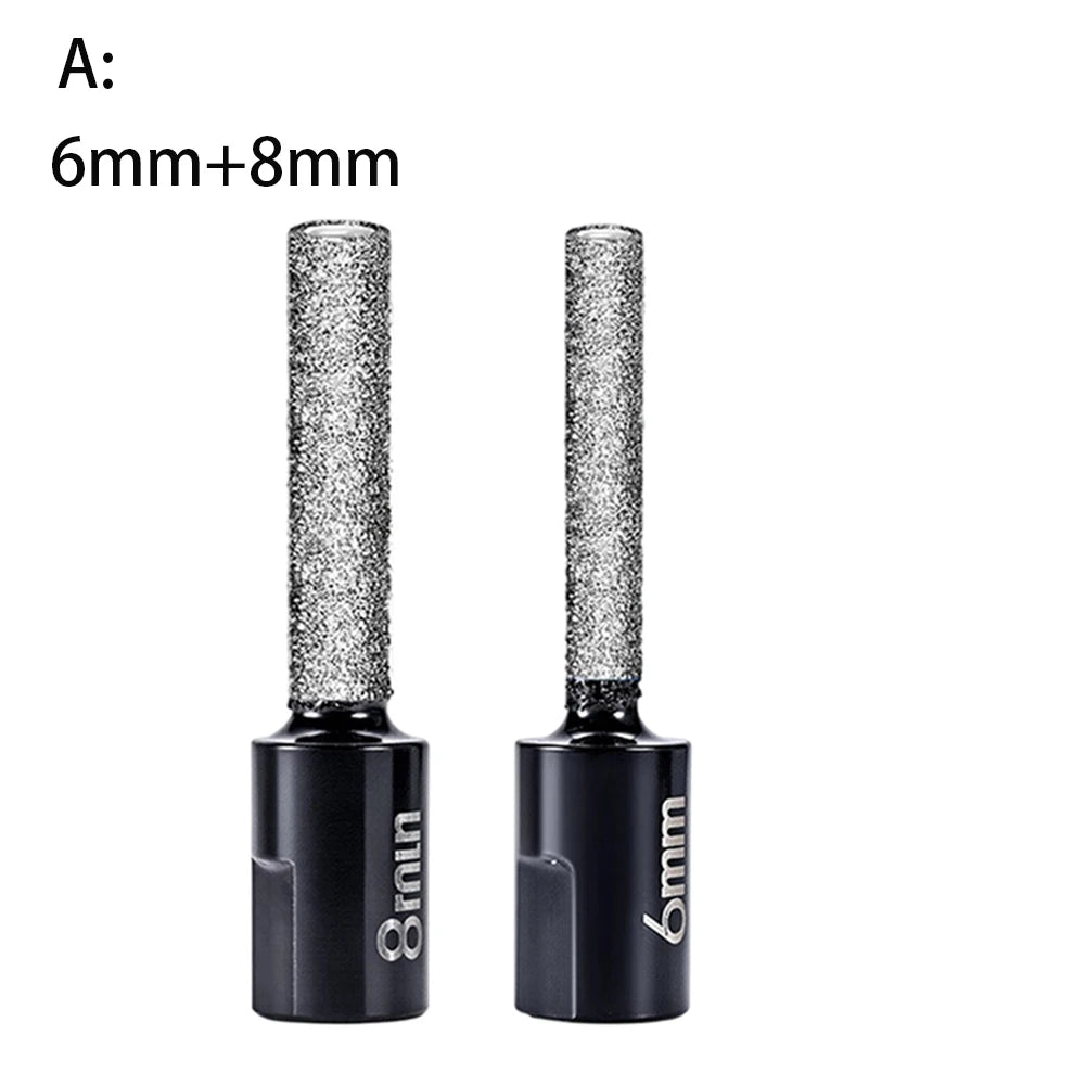 2/3/4/ 5 Pc /set Dry Diamond Drilling Bit Tile Cutter Marble Drill Bit M10 Thread Brazed Hole Opener Angle Grinder Tool Qme A