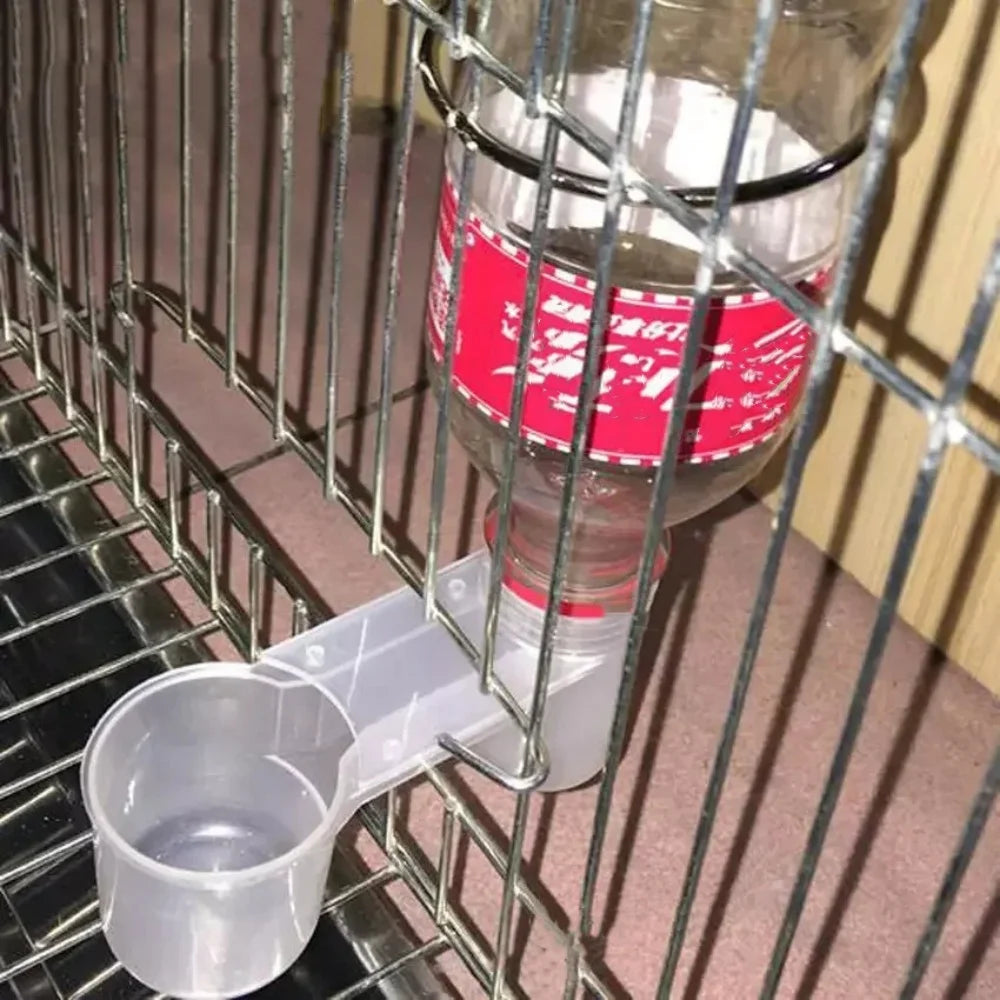 Auto Drinking Device for Birds Plastic Pet Feeder Double Nozzle Water Botter for Chicken/Pigeon/Parrot/Pet Drinking Accessories Qme