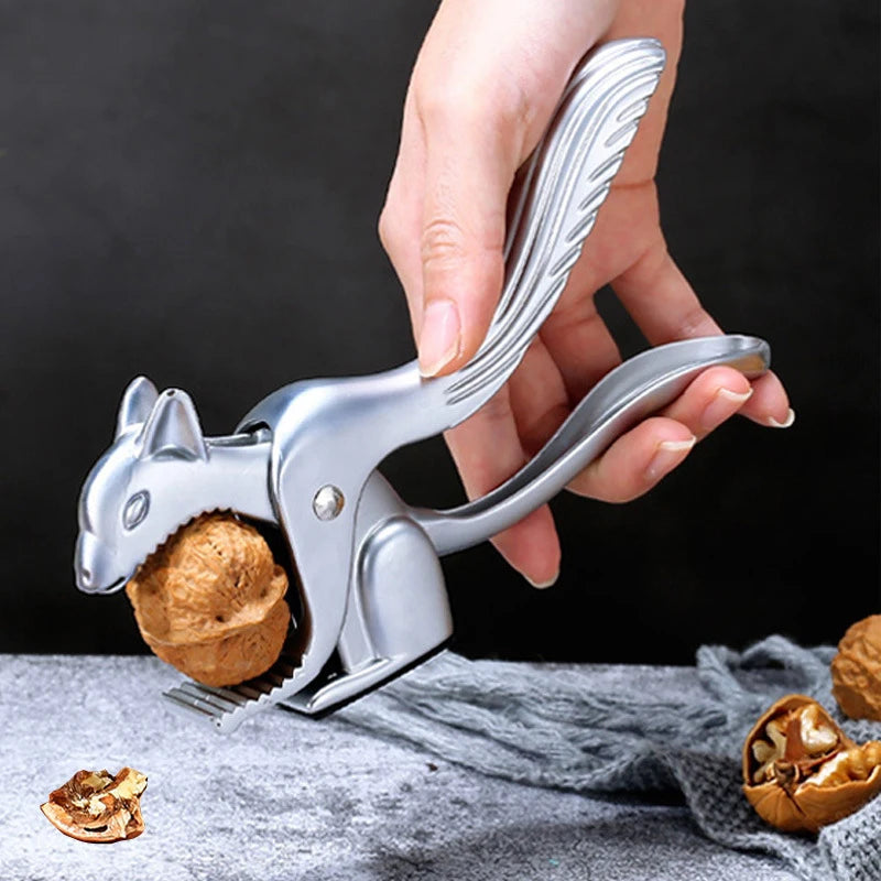 ^Squirrel Walnut Sheller Opener Pine Pecan Hazelnut Plier Quick Walnut Cracker Almond Nut Pecan Nuts Nutcracker Multifunctional Qme