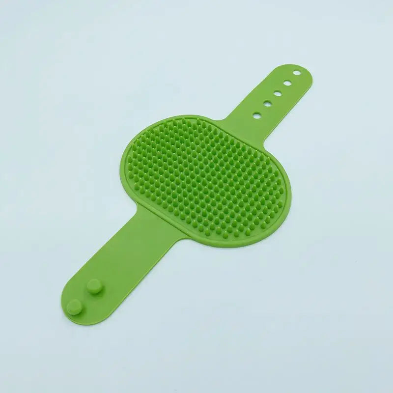 Fur Removal Tool Cats Dogs Pet Bathing Supplies Soft Rubber Bath Qme one size Green