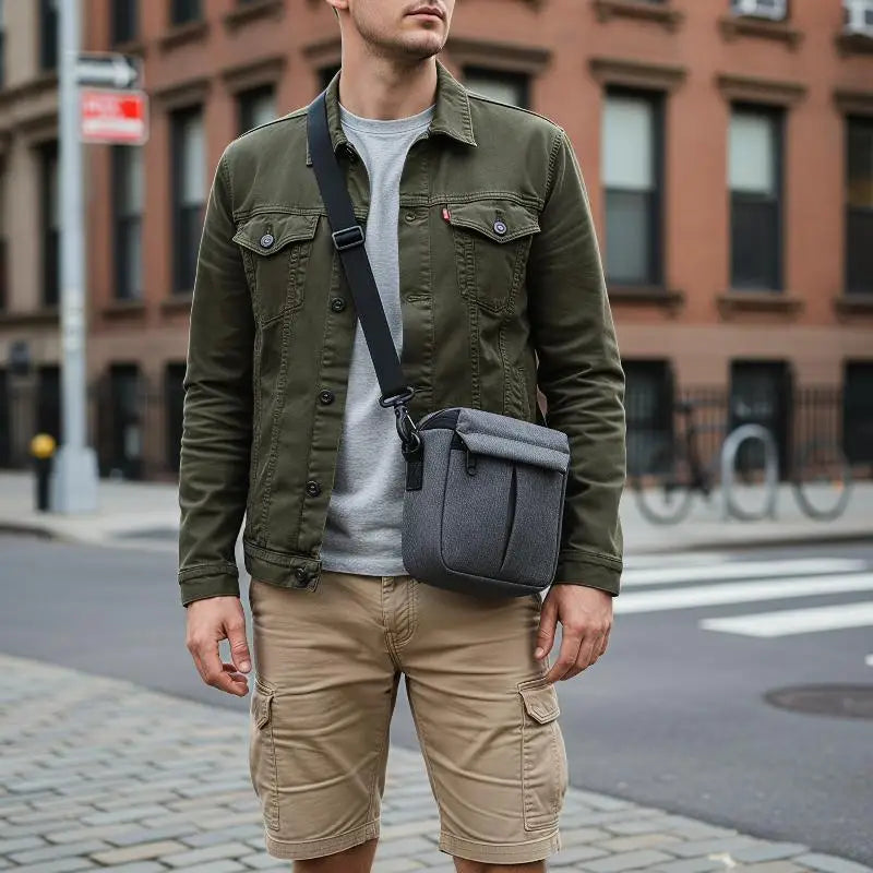 Shockproof Eco-friendly Material Camera Bag Adjustable Crossbody Qme