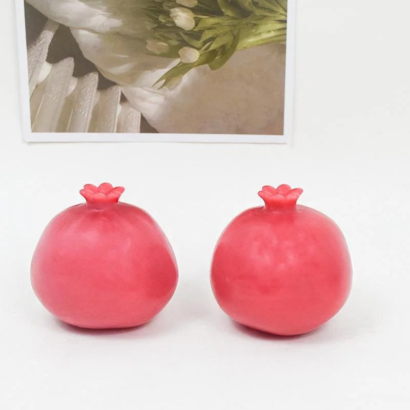 Creative Pomegranate Candle Silicone Mold DIY Handmade Gypsum Carving Art Aromatherapy Home Decor Ornament Making Gift Qme