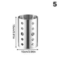 Stainless Steel Cutlery Holder Chopstick Storage Organizer Container Qme 5