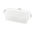 Black Transparent Plastic Storage Box Lid Desk Organizer Pens Pencils Qme A