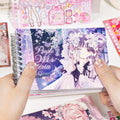 TIANZI 20/40 Sheets Anime Cartoon Die Cut Stickers Book Cute Handmade Scrapbooking Phone Material Stickers for Handbooks Qme D-40 Pcs