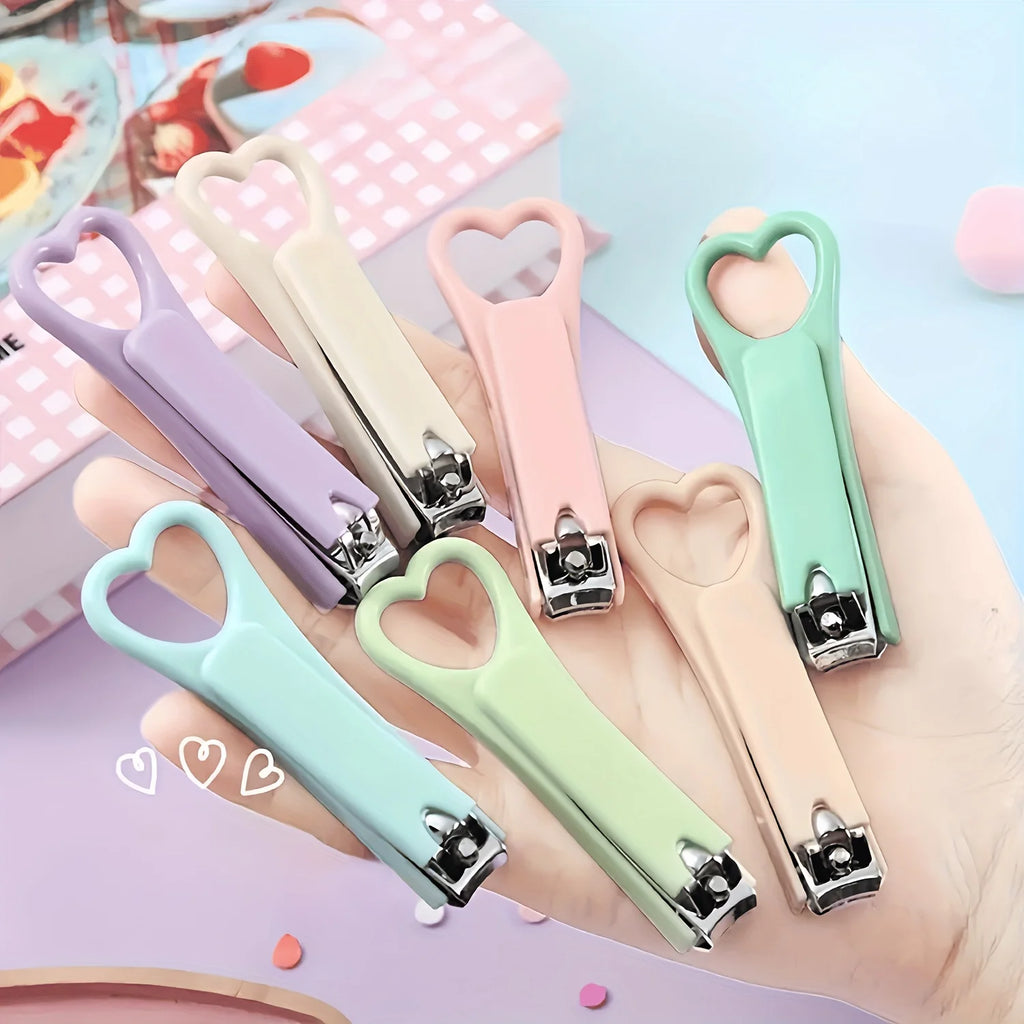 Rainbow Series Portable Nail Clippers Women Men-stainless Steel Qme