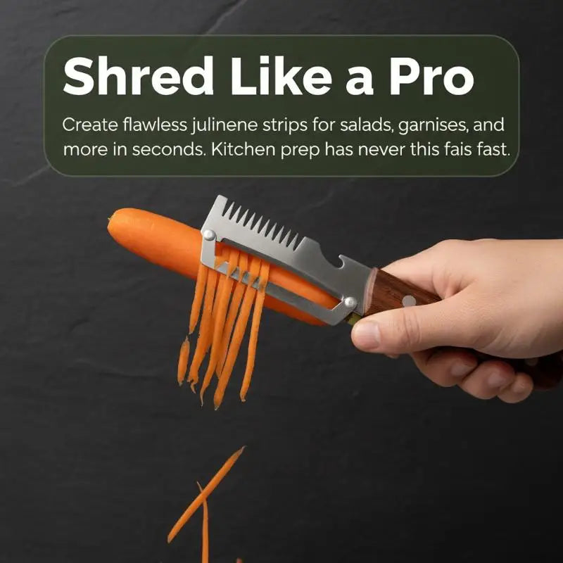 Multi-functional Kitchen Peeler 4-in-1 Stainless Steel Vegetable Qme