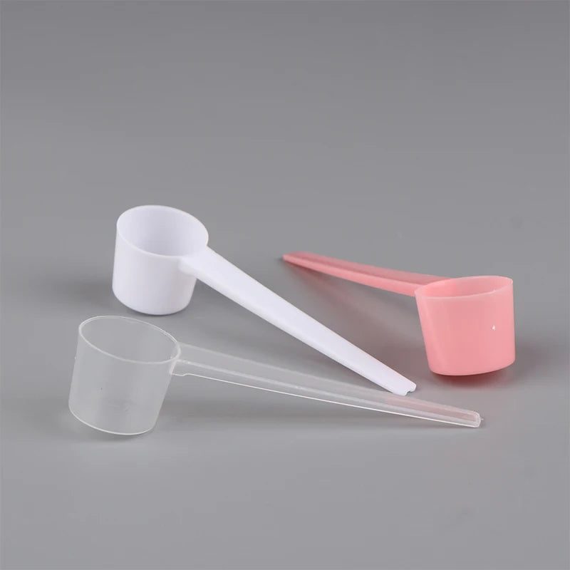 10Pcs 5g Measuring Spoons Coffee Protein Milk Powder Scoop Home Kitchen Gadgets DIY Plastic Measuring Spoon Qme