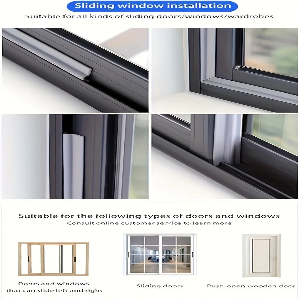 1 roll of self-adhesive weatherproof sealing strip for doors and windows - for dust, rain and noise reduction sealing tape Qme