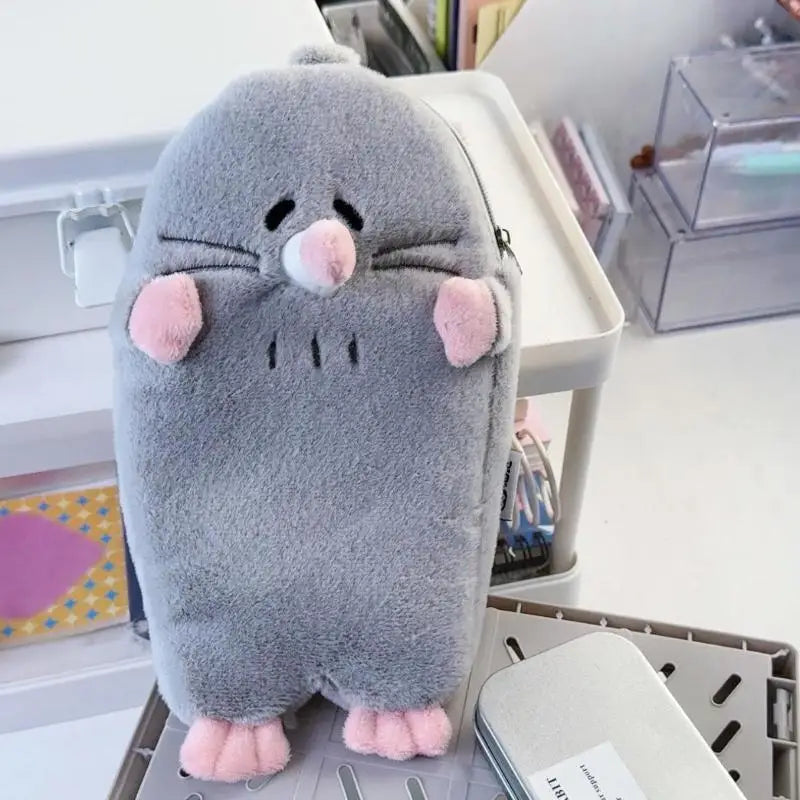 Large Capacity Pencil Case Office Stationery Box Cute Students Qme