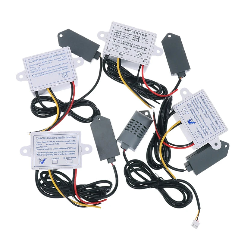 Digital Humidity Controller 12V 24V 220V Humidistat Hygrometer Qme