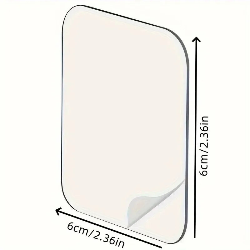 Super Strong Double Sided Adhesive Tape 6*6cm Transparent Square Nano Wall Stickers Patch for Home Seamless Waterproof Tapes Qme