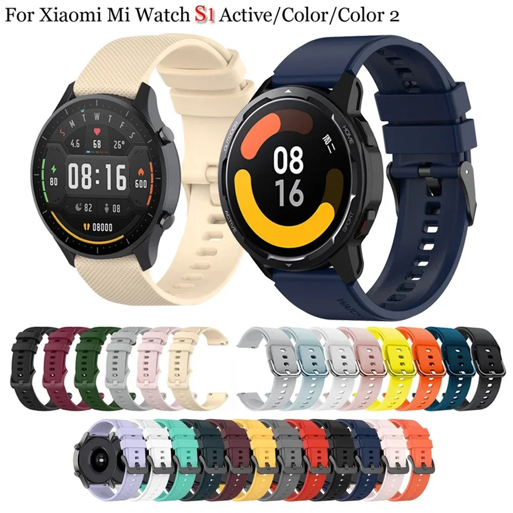 22mm Watch Band For Xiaomi Watch s1/s1 Active Strap Replacement Strap For Xiaomi Mi Watch Color Watchbands For Mi Watch Color 2 Qme
