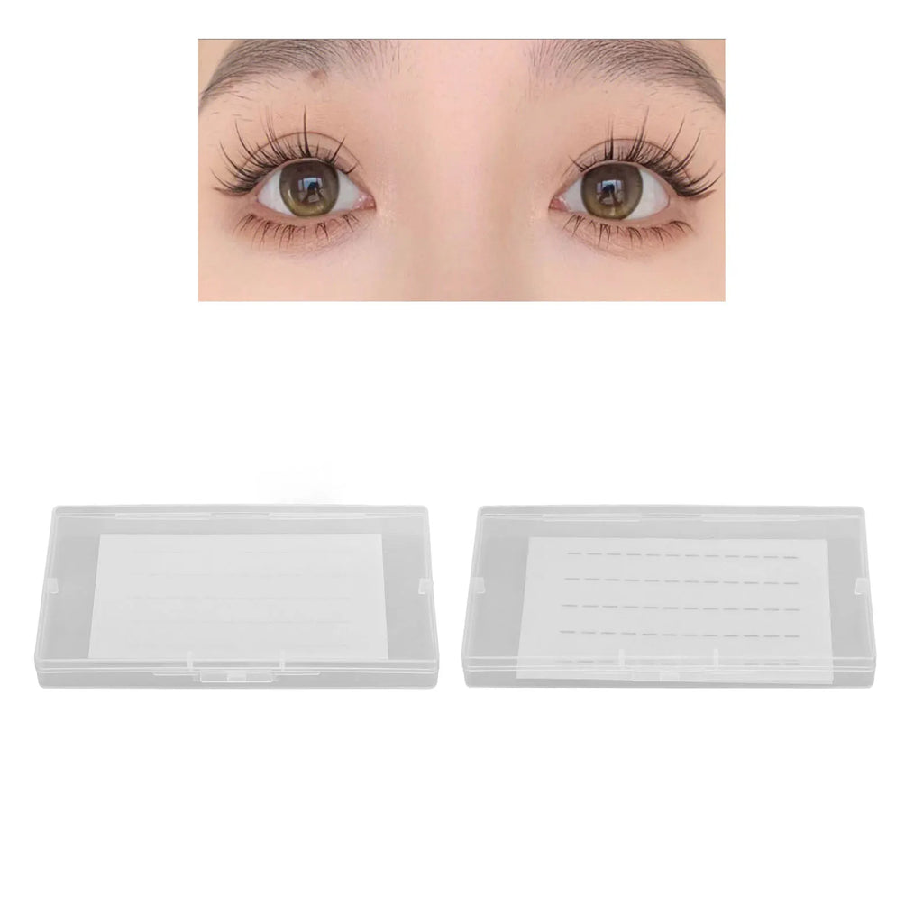 Fake Eyelashes Adhesive Strips Self Adhesive Lash Strips Sweatproof Slim High Adhesive for 5‑6mm Segmental False Lashes Qme