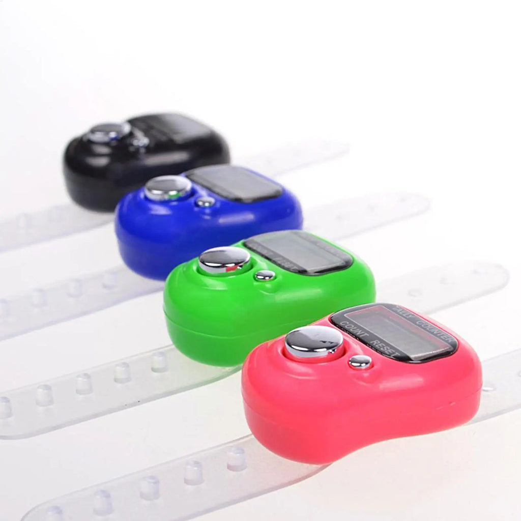 1pc random Electronic Finger Counter Hand Tally Counter LCD Digital Counter Resettable LCD Digital Counter Small Finger Counter Qme