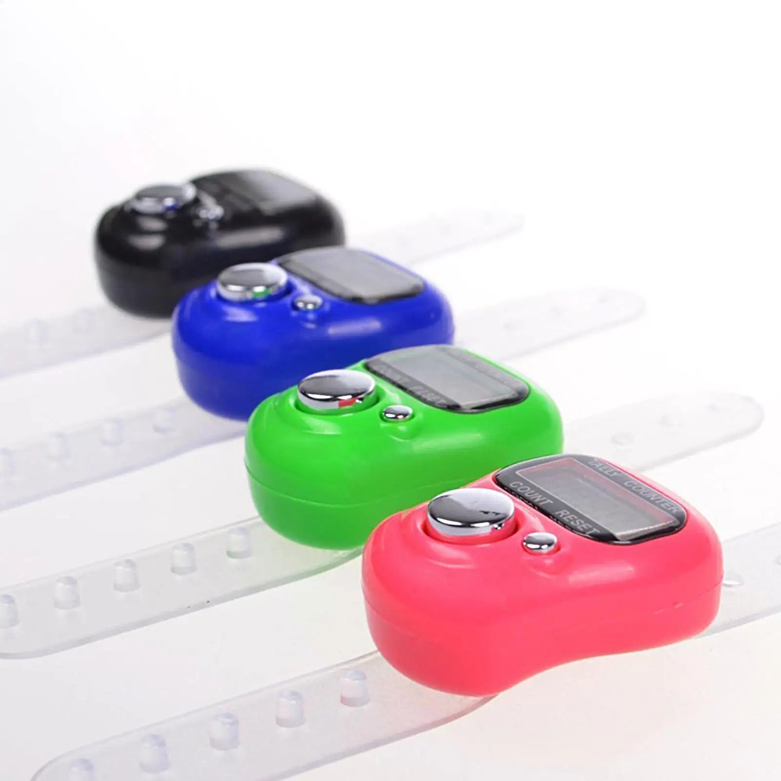 1pc random Electronic Finger Counter Hand Tally Counter LCD Digital Counter Resettable LCD Digital Counter Small Finger Counter Qme