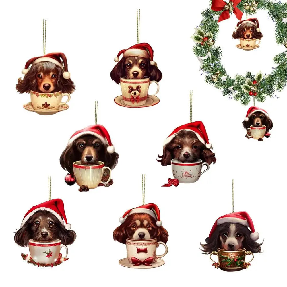 Christmas Decorations Dog Pendant Tree Decor Creative Ornaments Qme type 2 China Mainland