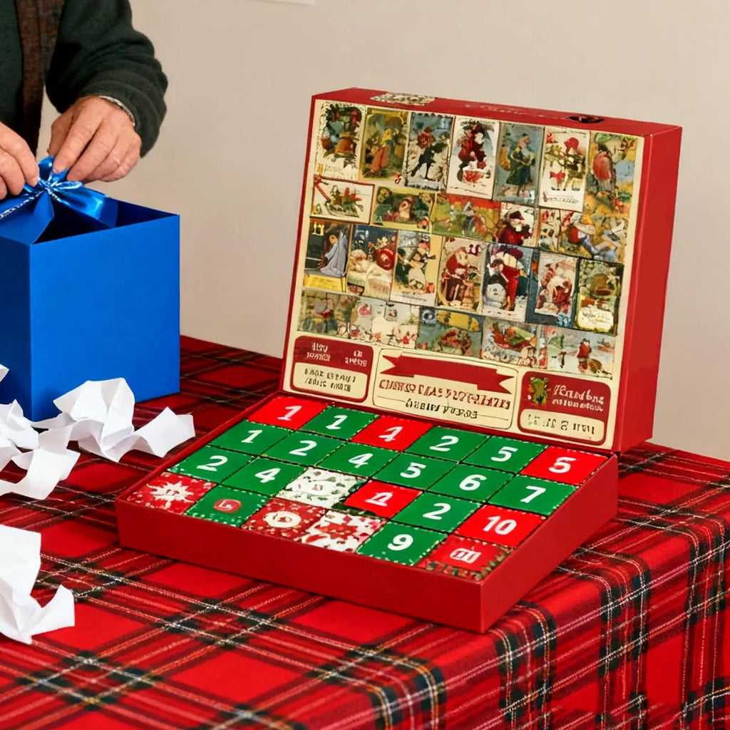 Christmas Advent Toy 2025 Wall Decor Puzzles 24 Days Jigsaw Countdown Qme
