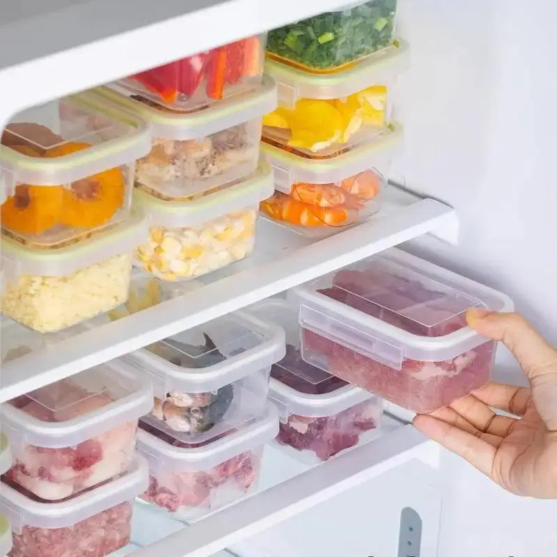 Portable Food Storage Box Single Snap-on Cover Compartmentsfor Qme