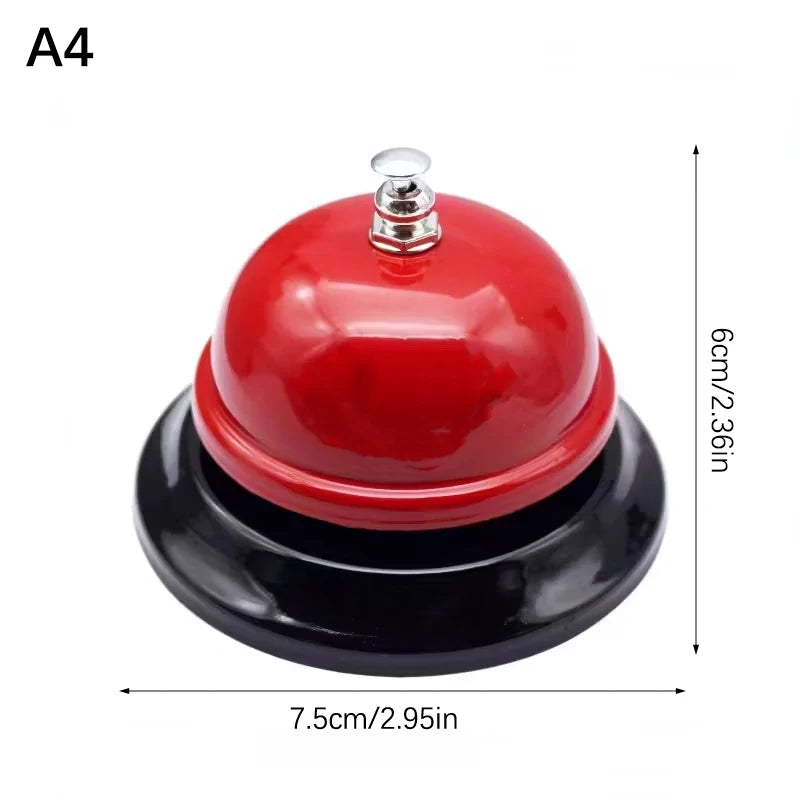Vintage Metal Service Bell Counter Desk Bell For Restaurant, Hotel, Game Show, Coffee Shop Multifunctional Portable Hand Bell Qme A4