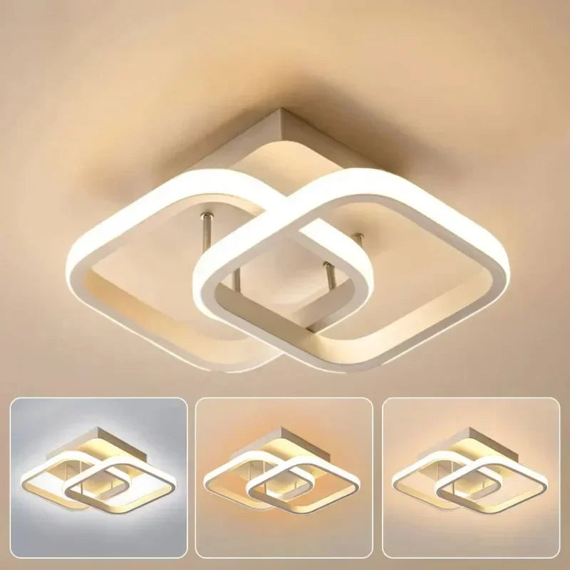 Modern LED Aisle Ceiling Light Chandelier For Corridor Stairs Foyer Balcony Bedroom Bathroom Indoor Lighting Fixtures Luster Qme