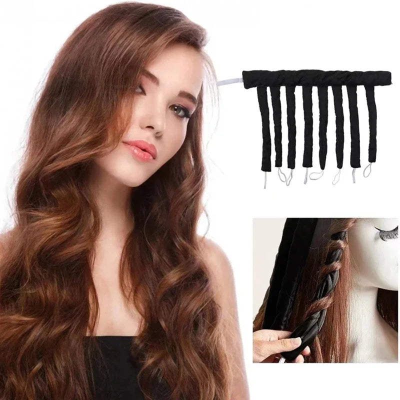  Lazy Octopus Curler Hair Rollers Heatless Headband Curls Ribbon Sleeping Soft Wave Formers No Heat Curls Ribbon Styling Tools Qme