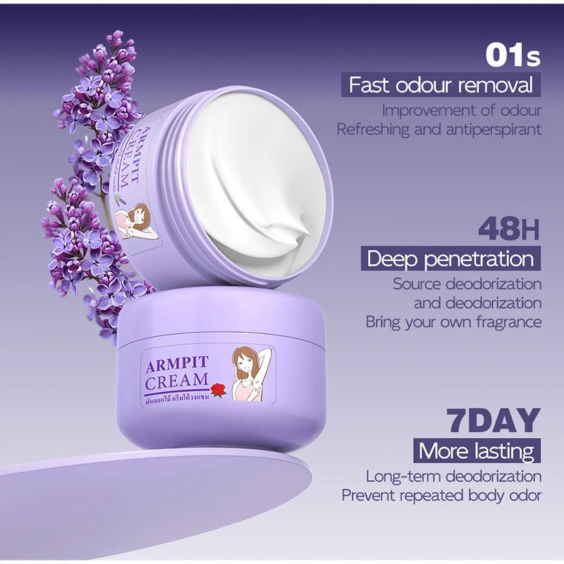 Herbal Deodorant Solid Underarm Balm Antiperspirant Natural Refresh Qme
