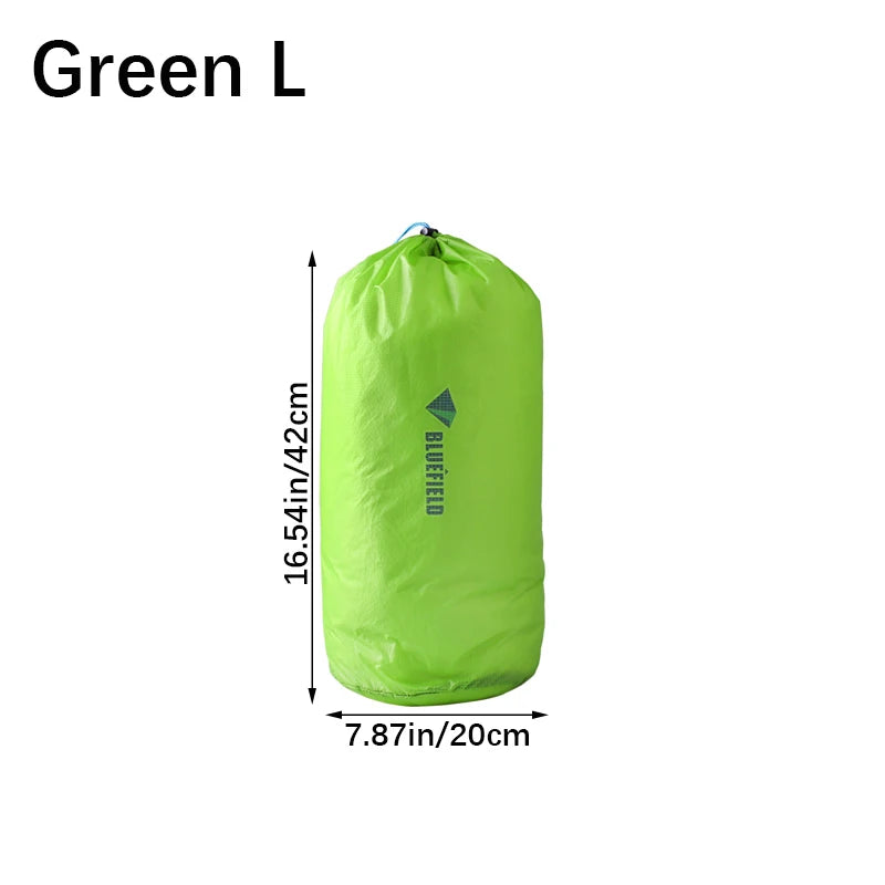 Cord Bag Outdoor Dry Waterproof Nylon Storage Pouches Tent Peg Travel Qme Green L