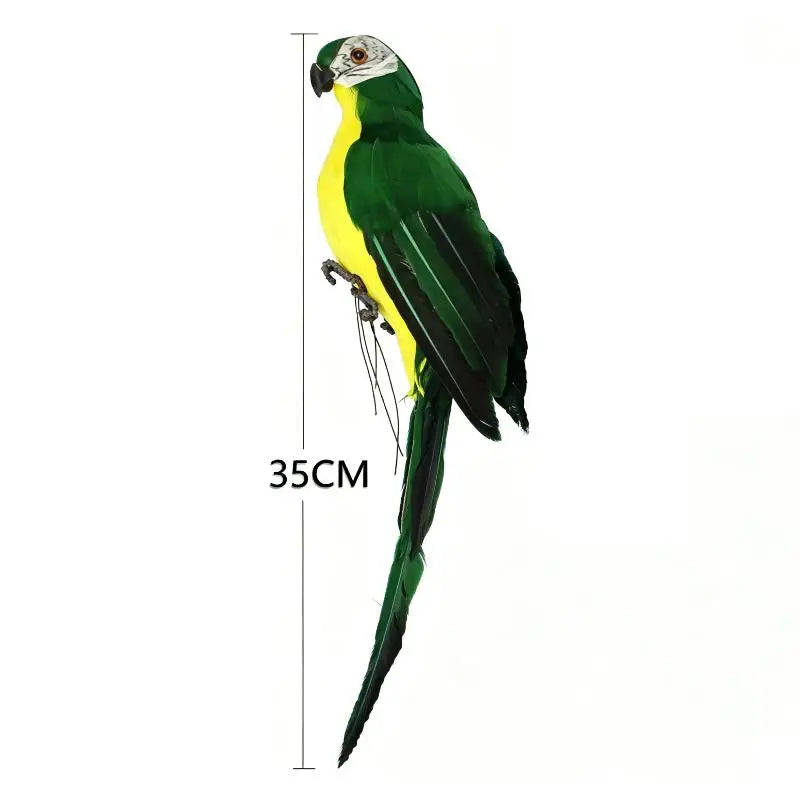 Simulation Parrot Garden Decoration Creative Lawn Figurine Ornament Animal Bird Outdoor Garden Party Prop Decoration Home Qme 35cm Green