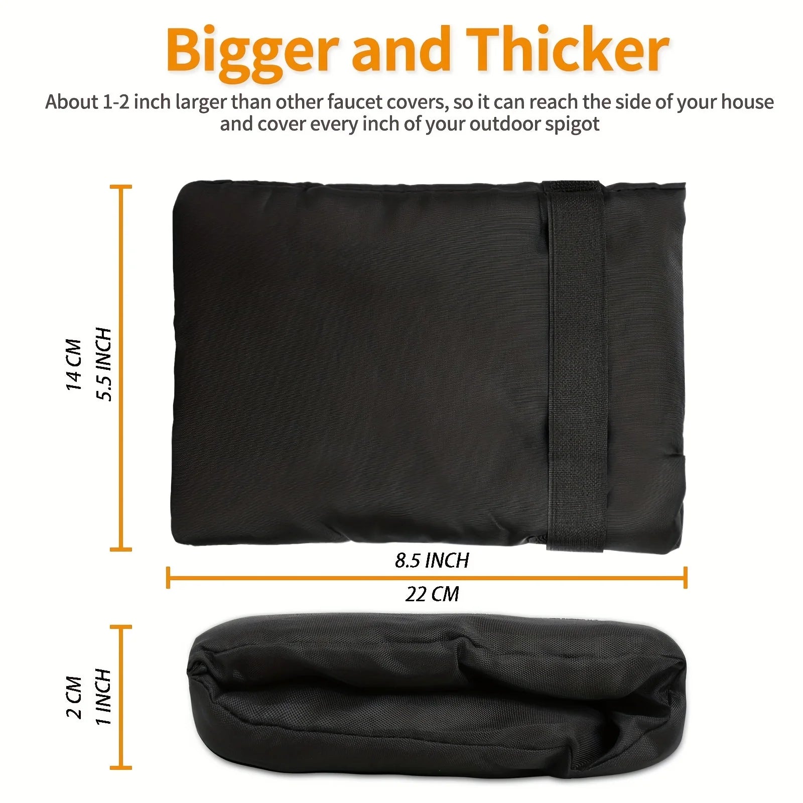 1Pc Winter Outdoor Faucet Cover, Waterproof Garden Faucet Antifreeze Protective Socks, Reusable Faucet Protective Cover Qme