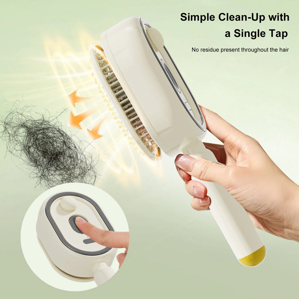 New Wet Electrics Hairbrush with Water Spray Rechargeable Steams Hair Straightener USB-C Charging for Both Long & Short Hairs Qme