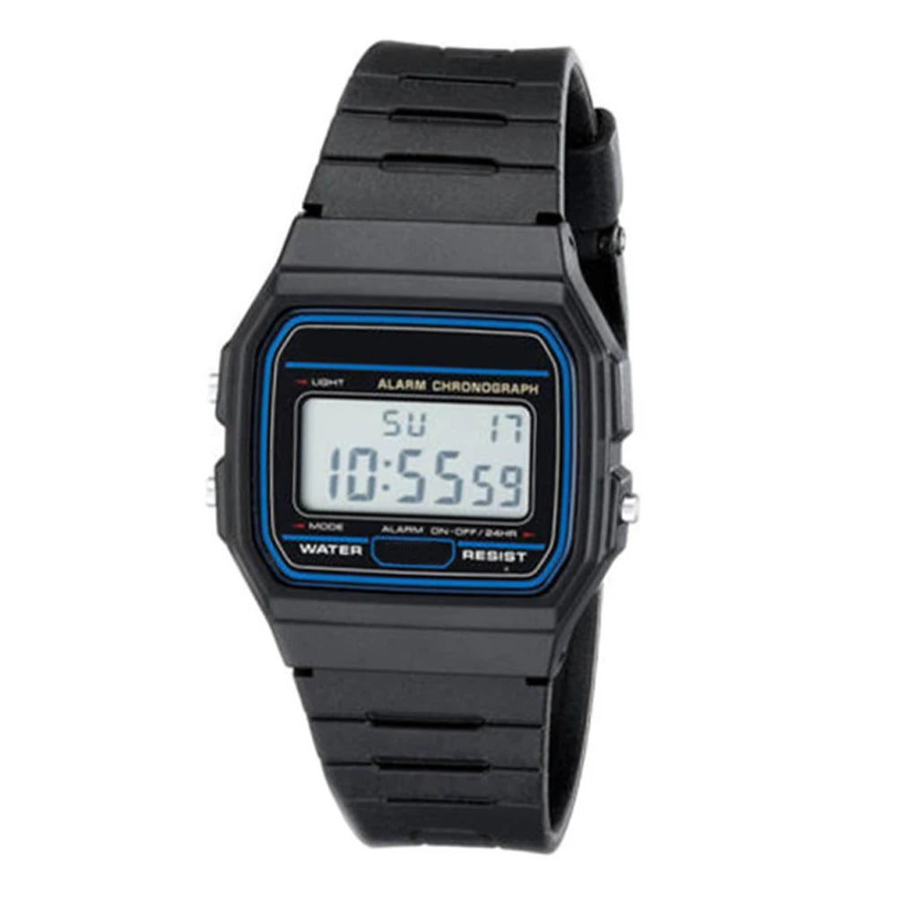 1pcs Student Watch Sports Electronic Watch Multi functional Alarm Clock Children's Square Electronic Watch Qme