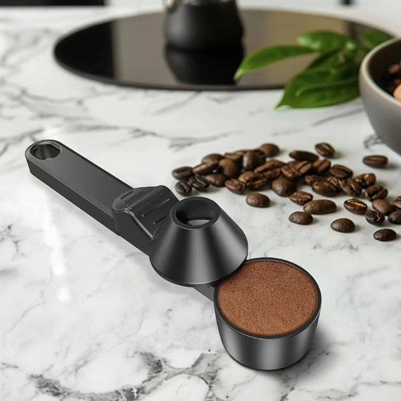 1 Pcs Coffee Scoop With Funnel For Reusable K-cup Coffee Pot 2 Tablespoon Capacity Coffee Measuring Spoon Kitchen Accessories Qme