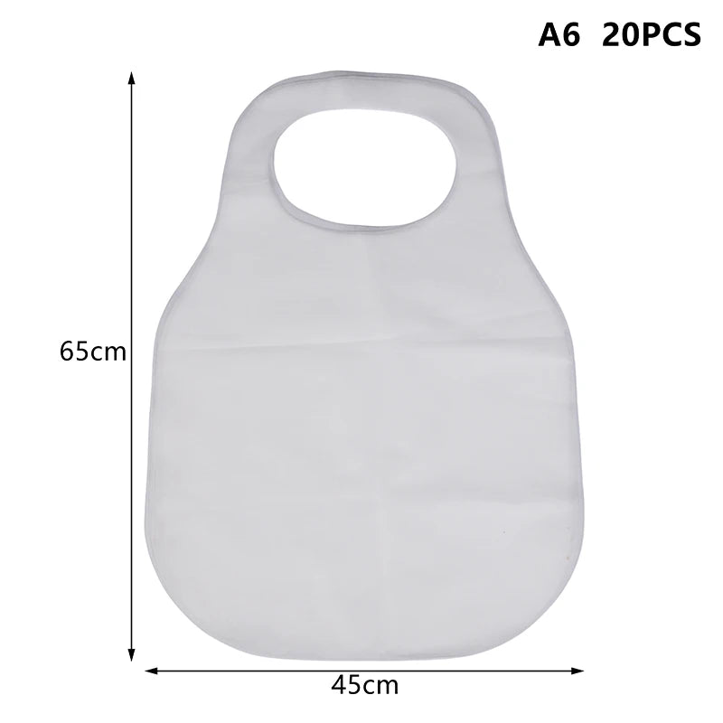 10 Disposable Apron Hotpot Oil-proof Anti-fouling Adults Bib Portable Qme A6-20pcs