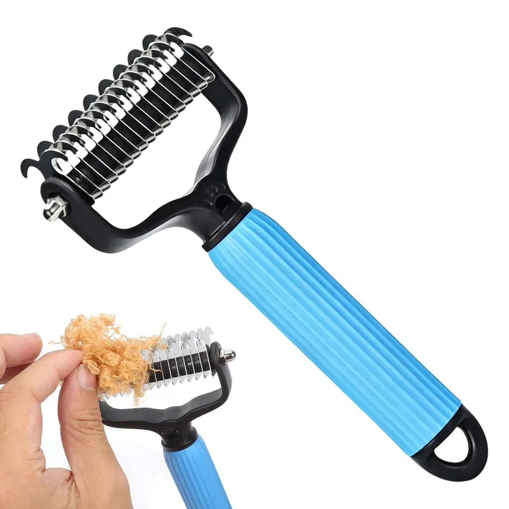 1pcs Cat Shedding Brush Pet Hair Comb Rake Cat Grooming Brush for Remove Knots Kitten Cleaning Bath Indoor Pet Untangling Qme