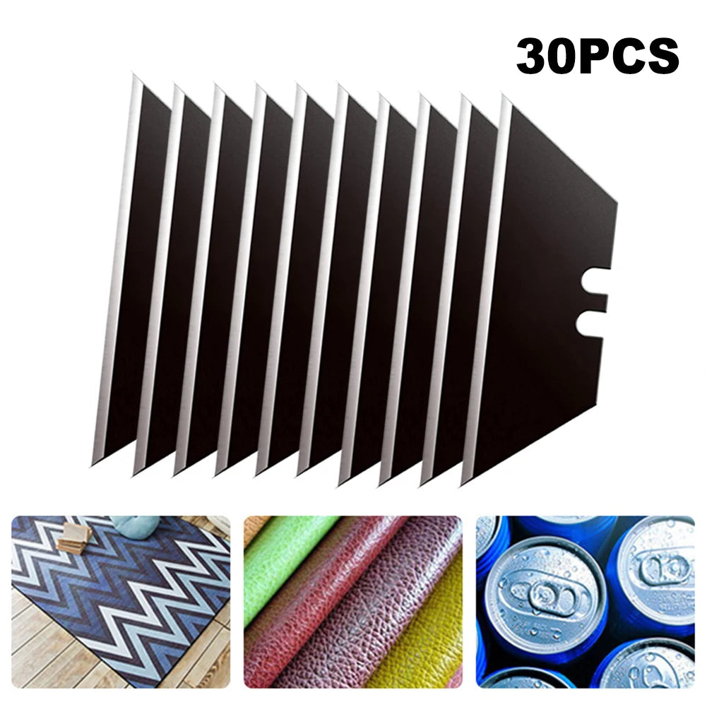 30Pcs Set Trapezoidal Blade Replacement Blade Art Craft Cutter Tool Multifunction For Home School HandCraft Paper Box Cutting Qme