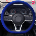 19 Color Car Silicone Steering Wheel Cover For Summer Fashion Sweat Absorbent Non-slip Handle Cover General DIY Parts Qme Luminous blue