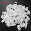 100Pcs Disposable Hair Dye Earmuff Waterproof Ear Cover Baking Oil Wash Shower Bathing Barber Hairdressing Cleaning Accessories Qme 100pcs