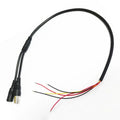 10pcs CCTV Camera 5-core Video Cable With DC Input(2pin 2.0mm) + BNC output(3pin 1.25mm) For CCTV Camera Qme black