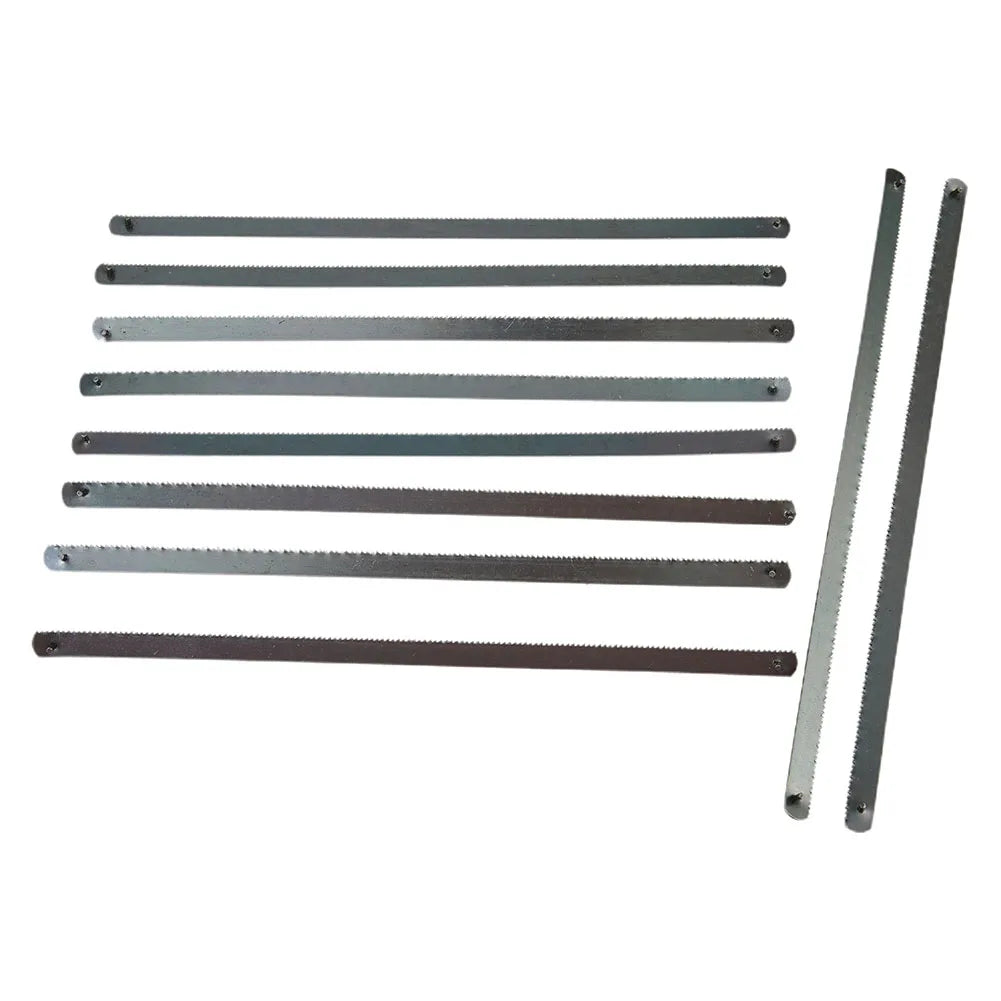 10Pcs 150mm / 6" 24T Mini Hacksaw Blades Multifunctional Carbon Steel Saw Blade Wood Plastic Cutting Tools Accessories Qme
