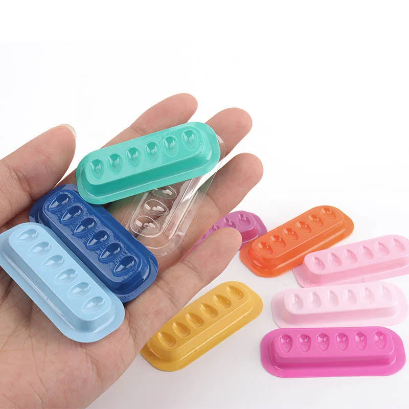 Self Adhering Eyelash Extension Lash Glue Tray Wells Fan Maker Qme