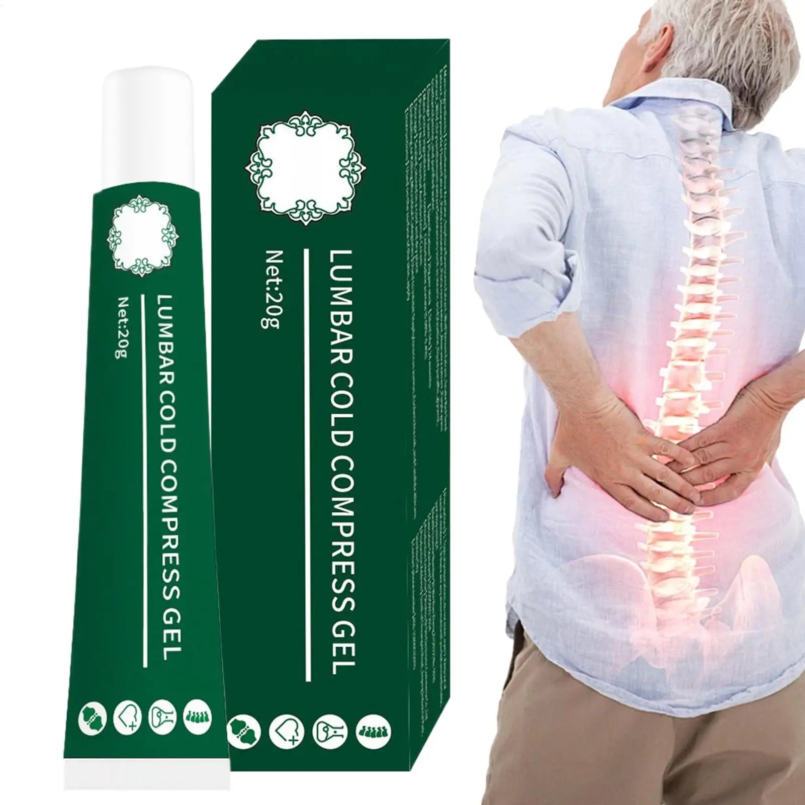 Soothing Relief Cream 20g Skin Relief Joint Gel Portable Cool Lotion for Muscle Joint Care Skin Back Knee Massage Travel Nursing Qme