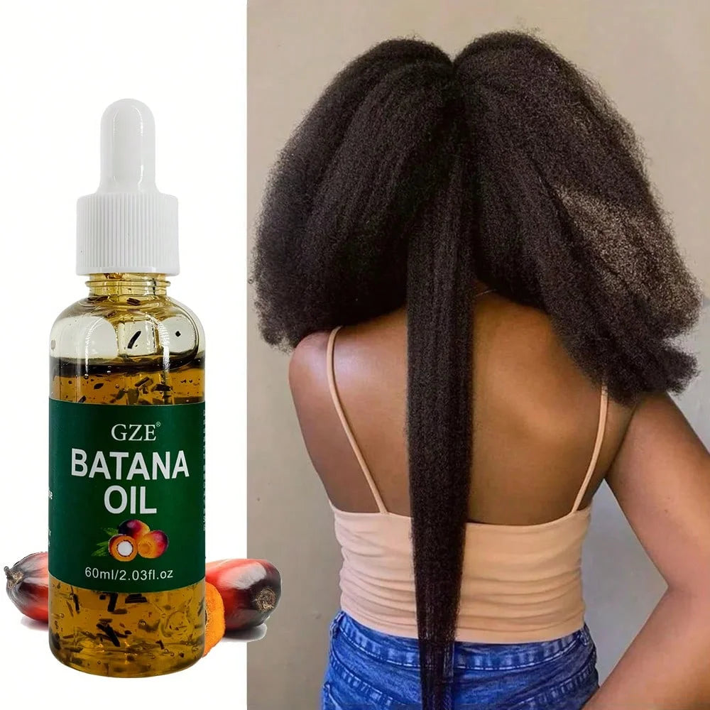 GZE Batana Oil for Stronger Hair - Eliminates Split Ends, Enhances Radiance & Nourishment for All Hair Types Qme
