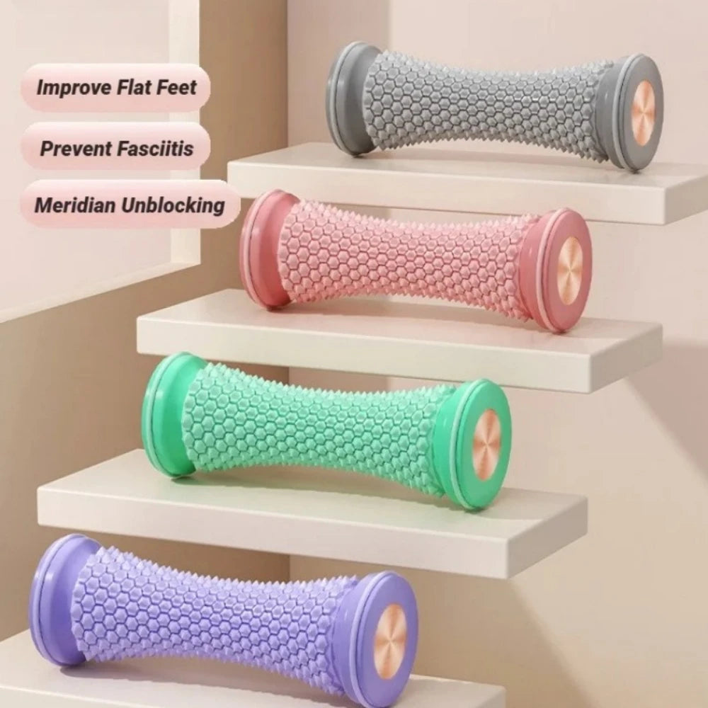 Foot Leg Roller Massager Yoga Plantar Fascia Home Fitness Fingerpressure Board Deep Muscle Relaxation Massage Ergonomic Qme
