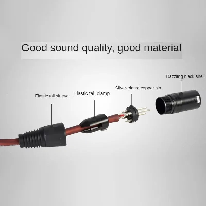 DMX Cable 1m/2m/3m/5m/10m 3-Pin Signal Connection DJ Stage Lights Accessories For LED Par Wash Moving Head Spot Lighting Qme