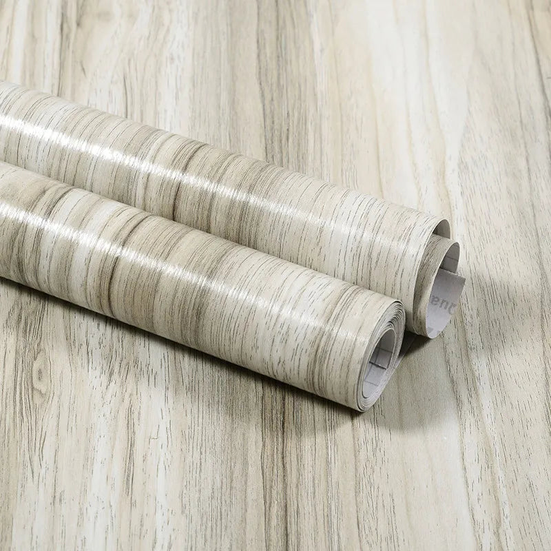 X 3M Furniture Renovation Stickers Self-adhesive Wood Grain Wallpaper