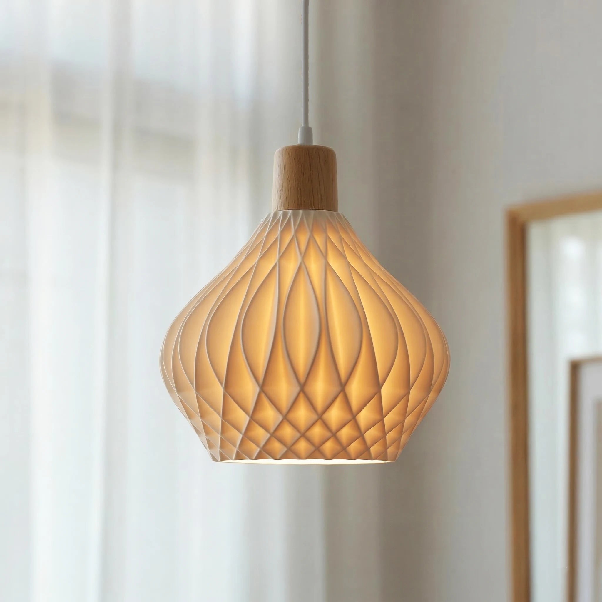 Bamboo Pendant Lamp Hanging Lamp Handmade Rattan Chandelier Fixture Restaurant Dining Room Indoor Lighting AC85-260V Qme