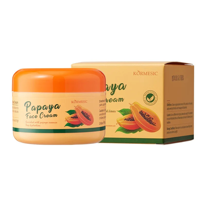 Papaya Face Cream Deep Moisturizing Post-sun Hydration Makes Skin Qme 1pc