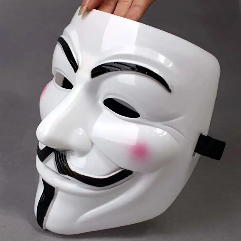 Movie Cosplay Hacker Mask Anonymous Guy Halloween Christmas Party Decoration Film Theme Mask Costume Cosplay Party Funny Mask Qme