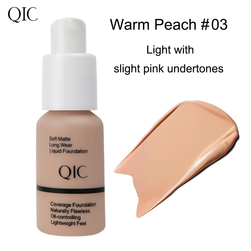 Matte BB Cream, Lightweight Full Coverage Foundation, Long Lasting Moisturizing, Waterproof Sweatproof Oil Control Face Makeup Qme Q515-103